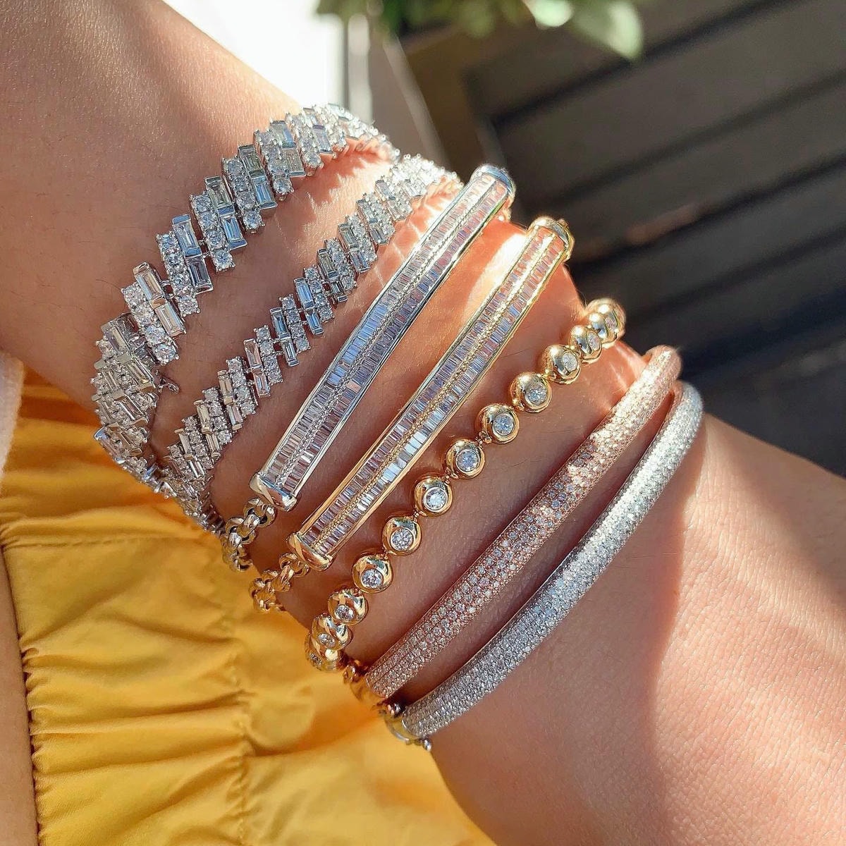 18K天然鑽石-閃耀貴氣手鍊