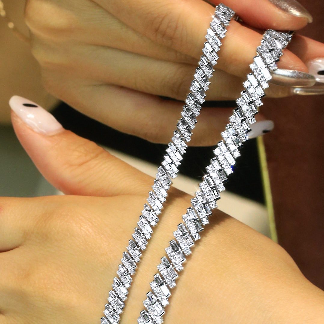 18K天然鑽石-閃耀貴氣手鍊