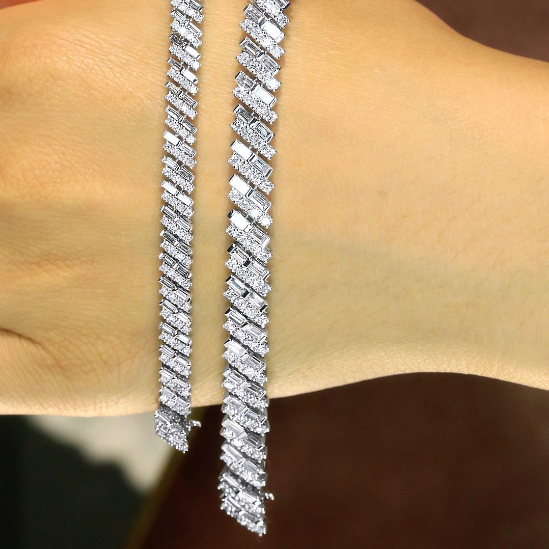 18K天然鑽石-閃耀貴氣手鍊