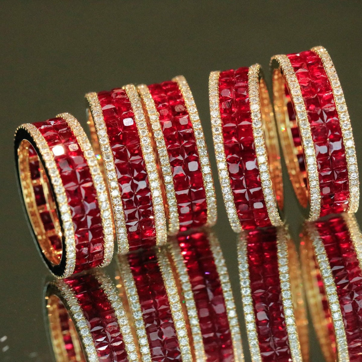 18K天然紅寶石-多層次貴族風戒指 - 第2張圖 18K天然紅寶石-多層次貴族風戒指