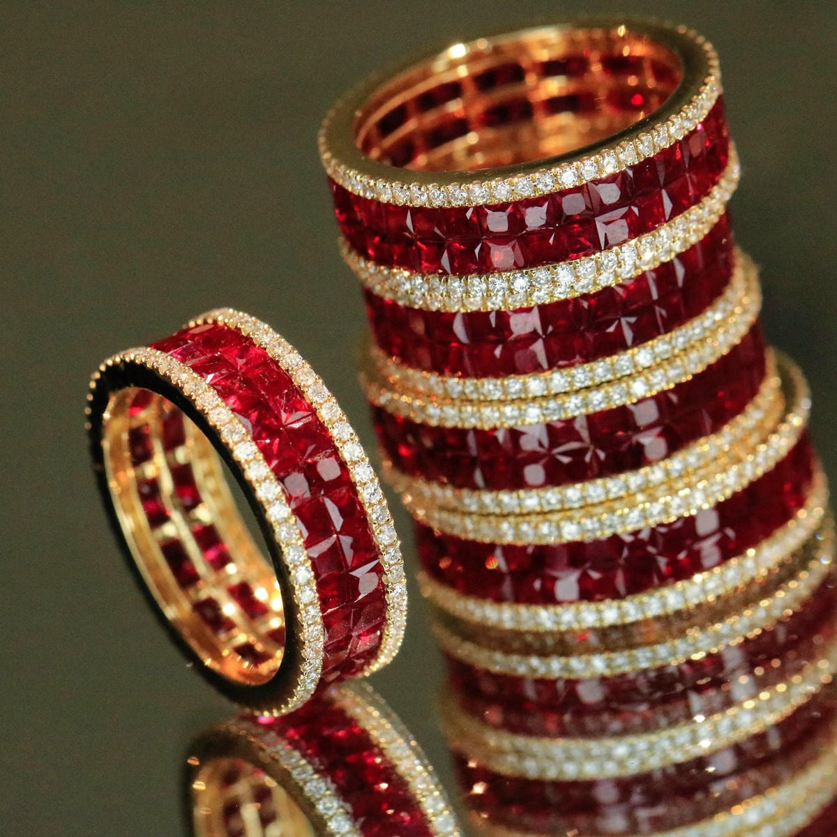 18K天然紅寶石-多層次貴族風戒指 - 第3張圖 18K天然紅寶石-多層次貴族風戒指