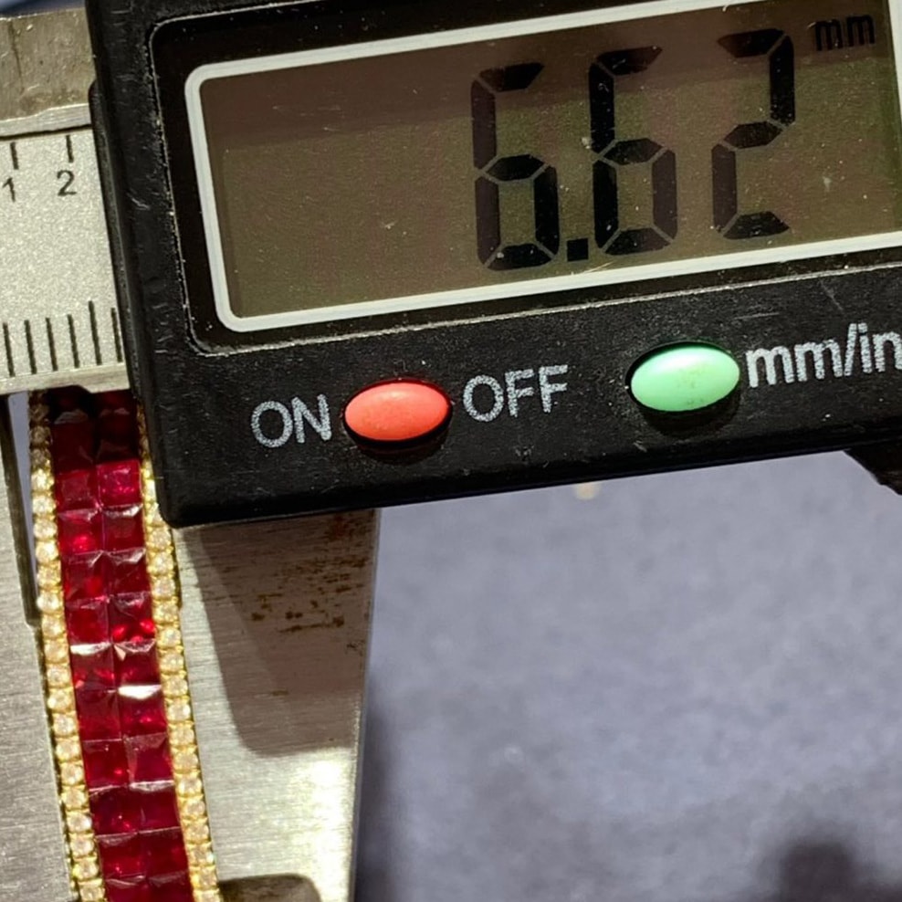 18K天然紅寶石-雙排簡約風手鐲 - 第9張圖 18K天然紅寶石-雙排簡約風手鐲