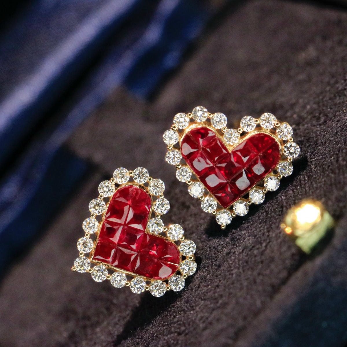 18K天然紅寶石-甜美愛心耳環 - 第1張圖 18K天然紅寶石-甜美愛心耳環