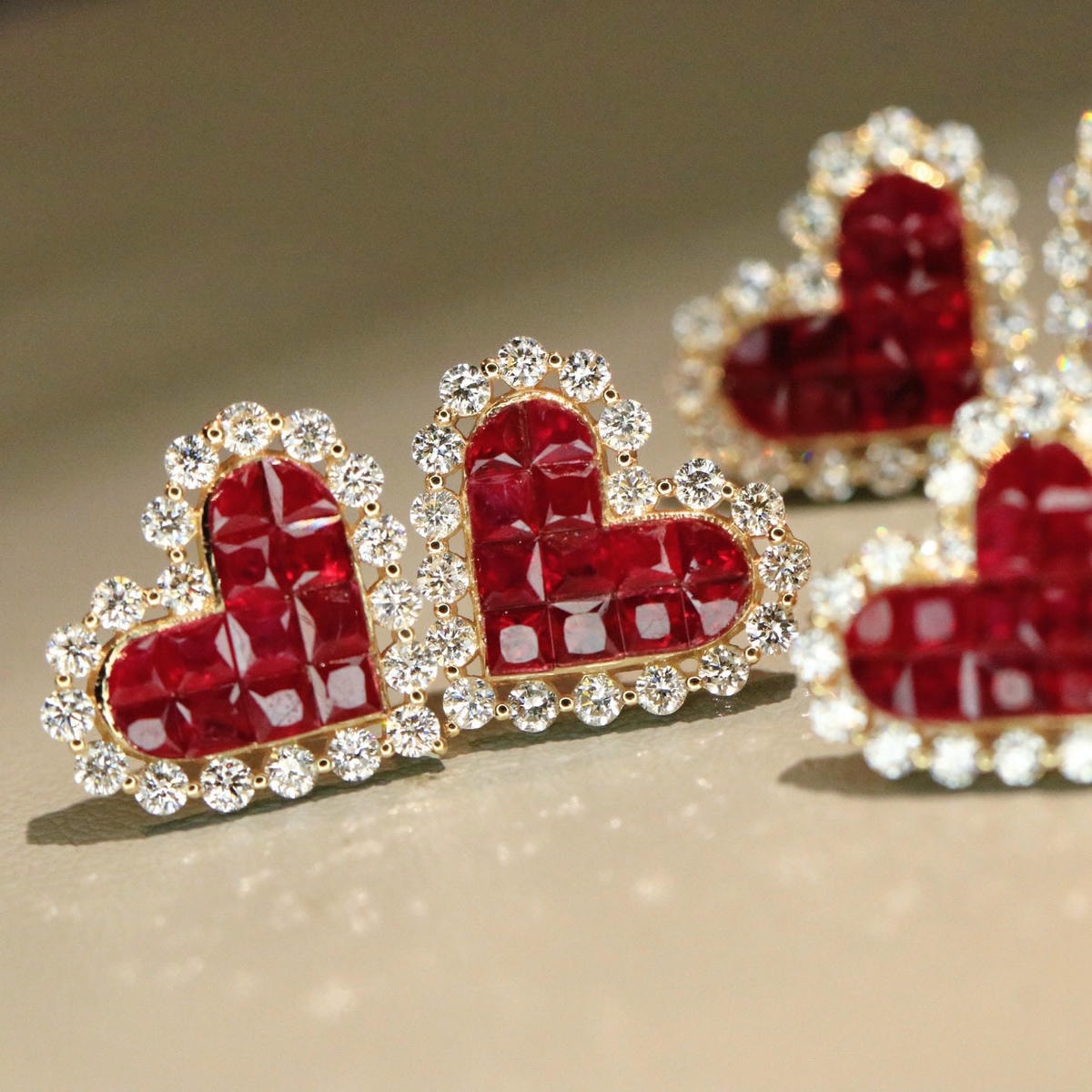 18K天然紅寶石-甜美愛心耳環 - 第3張圖 18K天然紅寶石-甜美愛心耳環