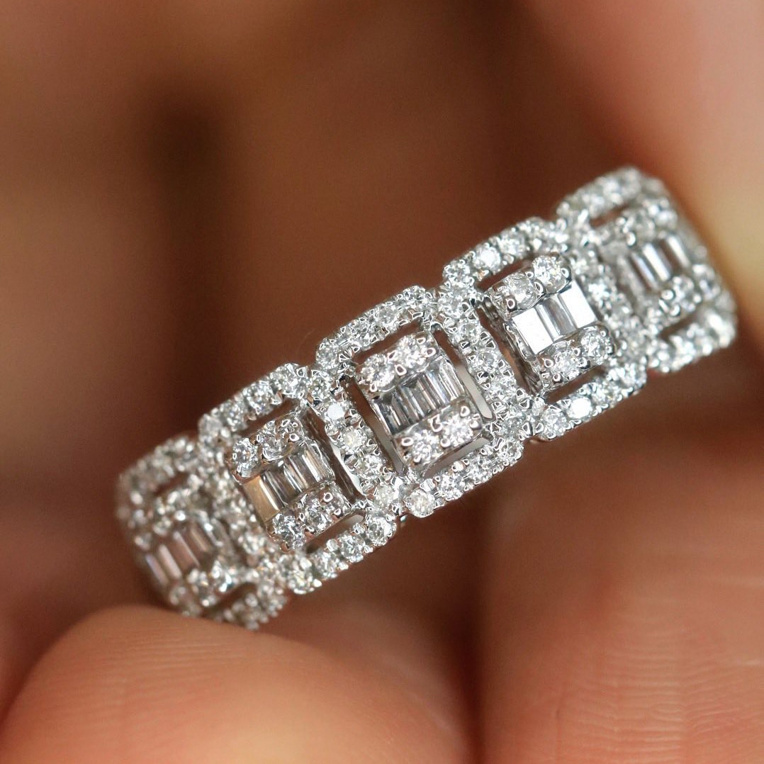 18K天然鑽石-冰糖閃閃戒指