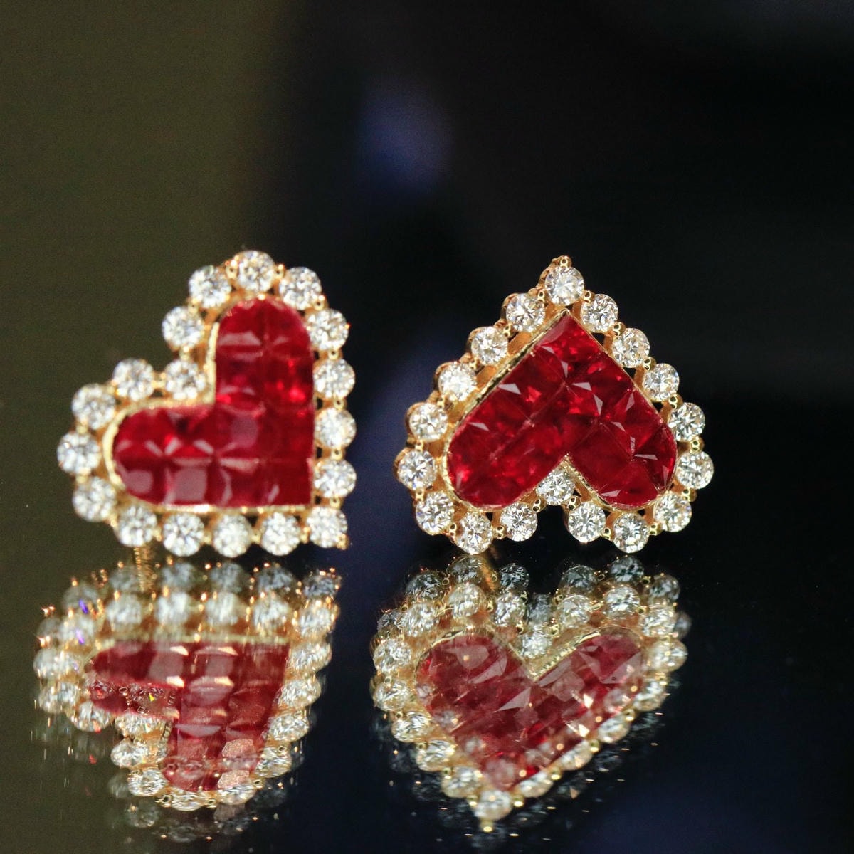 18K天然紅寶石-甜美愛心耳環 - 第6張圖 18K天然紅寶石-甜美愛心耳環