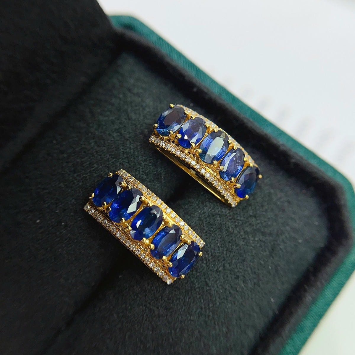 18K天然藍寶石-貴氣皇家風範耳環 - 第2張圖 18K天然藍寶石-貴氣皇家風範耳環