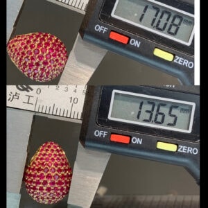 18K天然紅寶石-豪華鴿子蛋墜飾