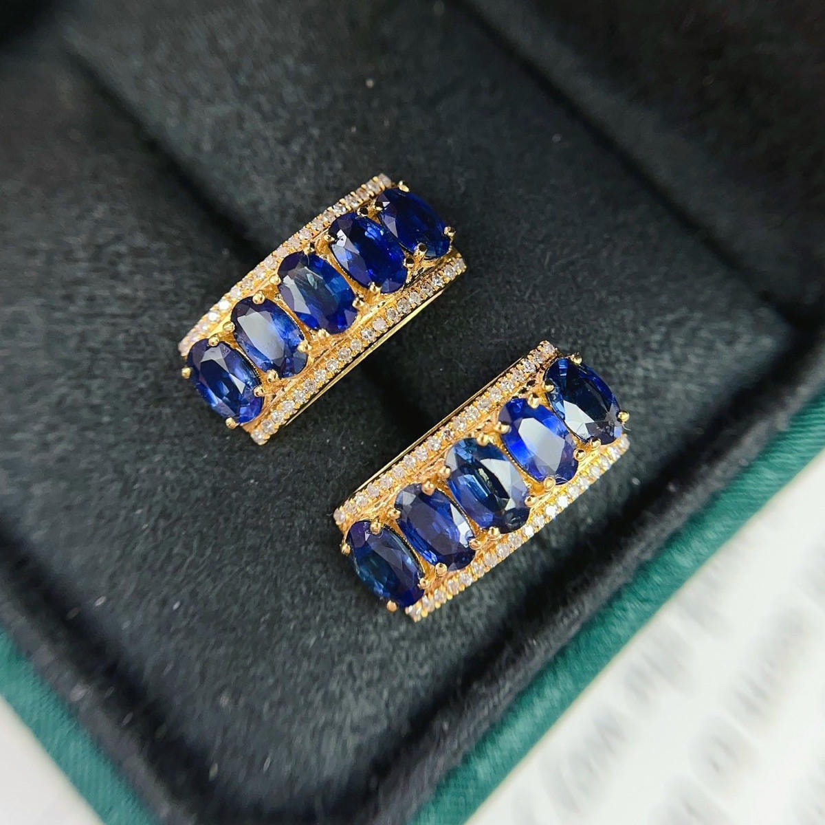 18K天然藍寶石-貴氣皇家風範耳環 - 第4張圖 18K天然藍寶石-貴氣皇家風範耳環