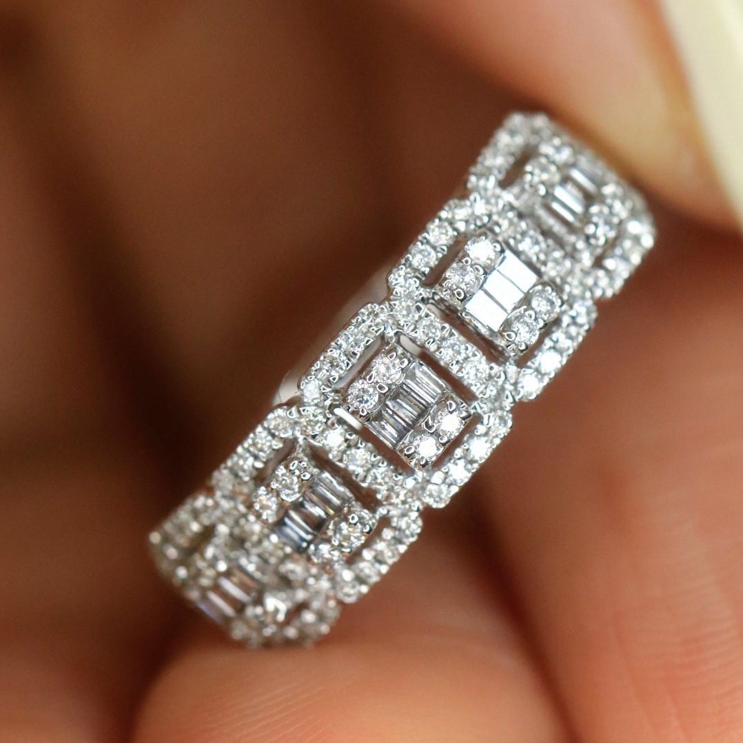 18K天然鑽石-冰糖閃閃戒指