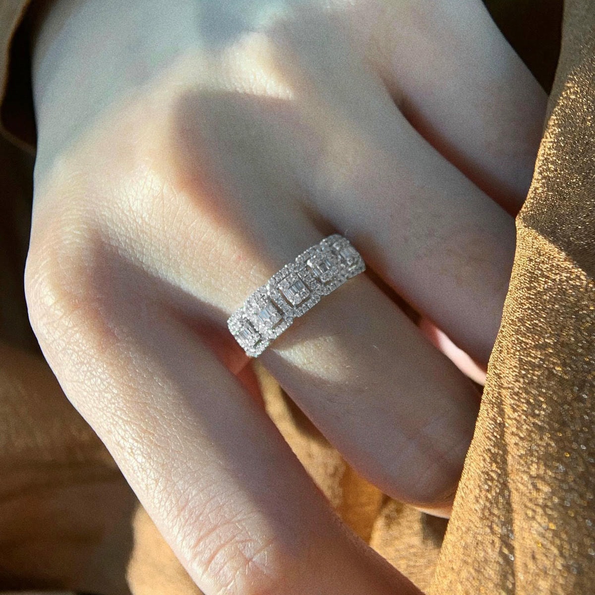 18K天然鑽石-冰糖閃閃戒指