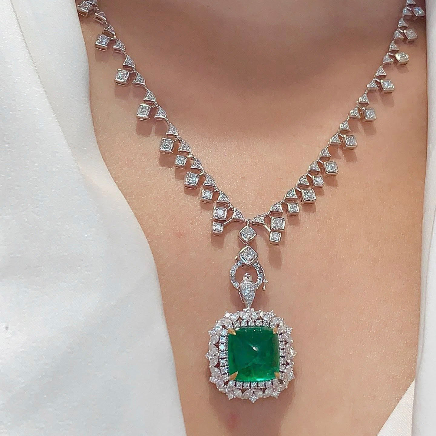 18K天然鑽石-繁星點點萬能扣項鍊