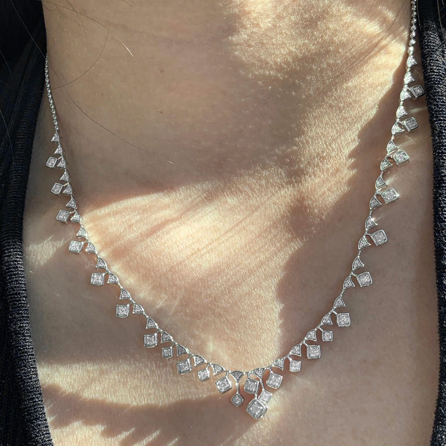 18K天然鑽石-繁星點點萬能扣項鍊