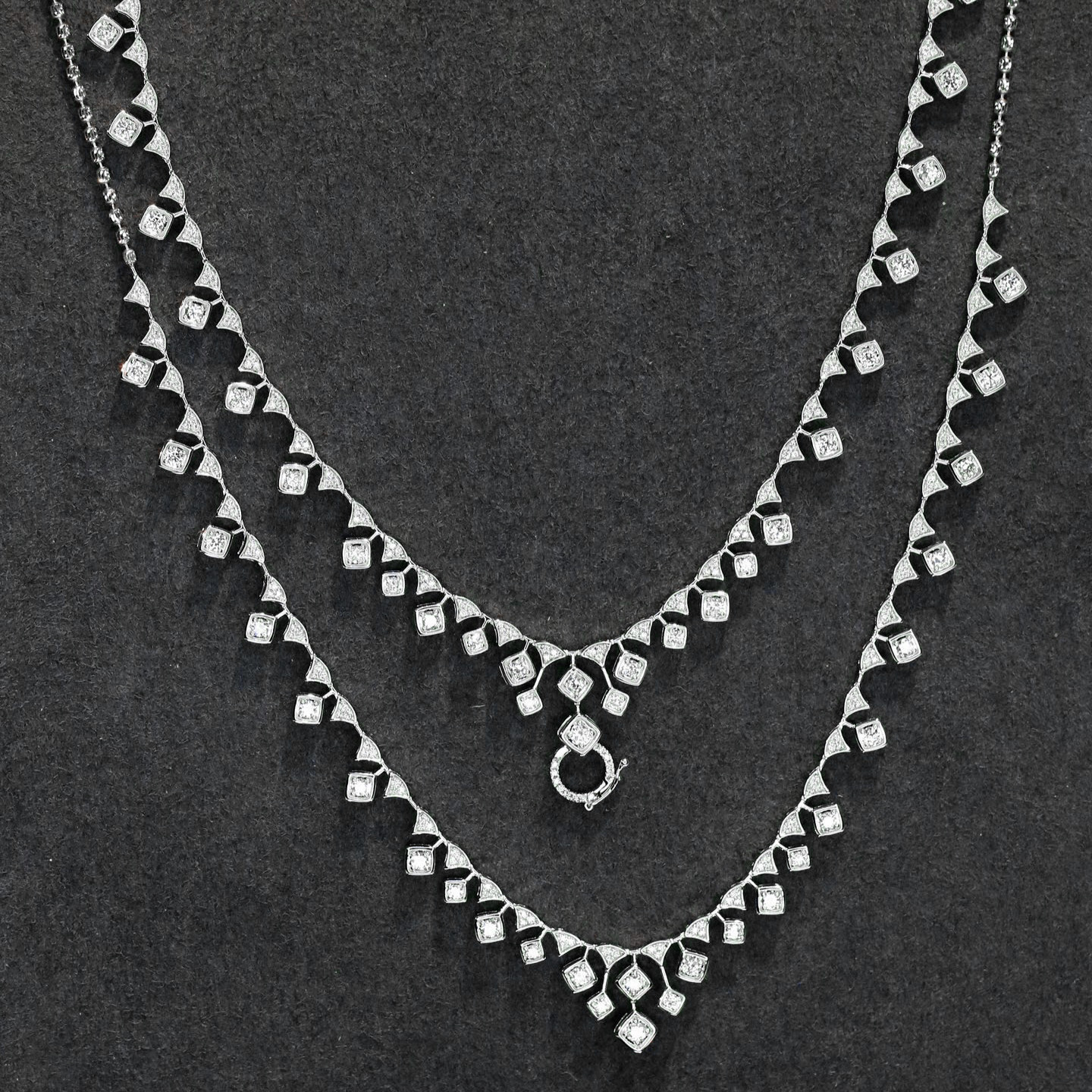 18K天然鑽石-繁星點點萬能扣項鍊