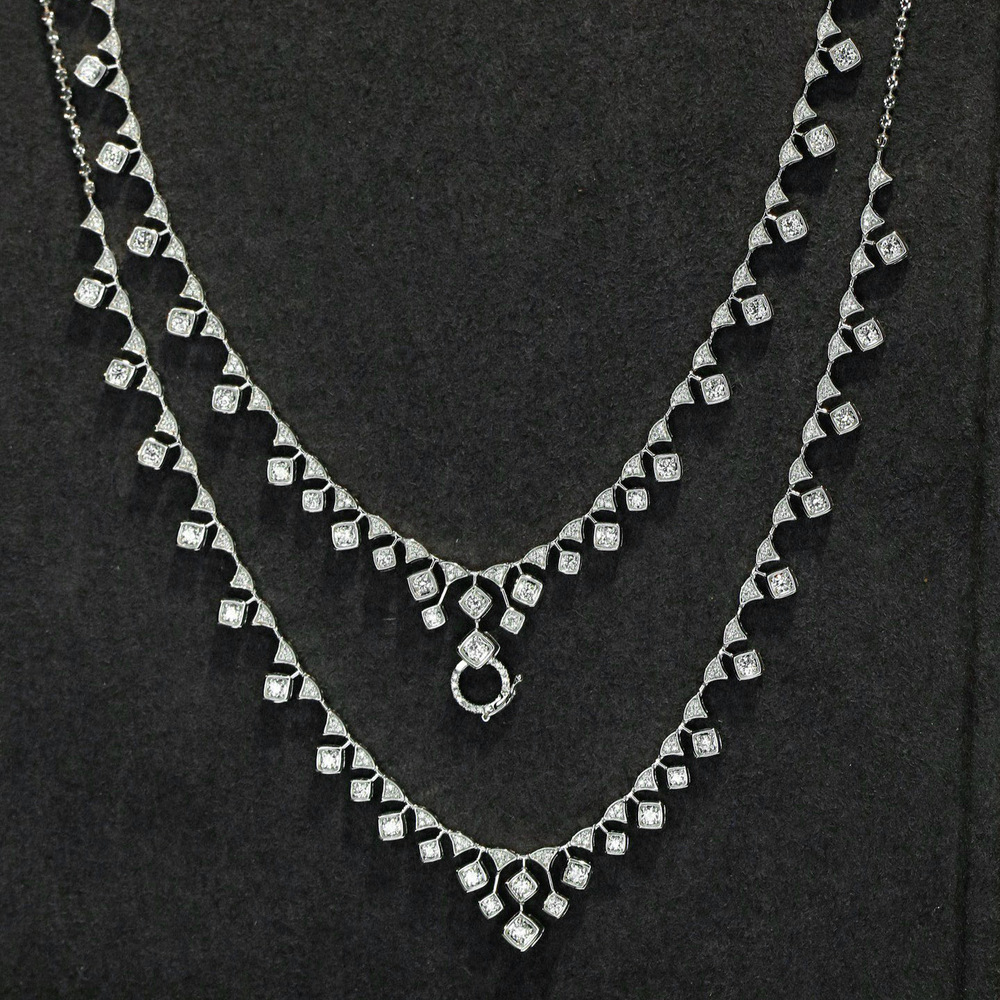 18K天然鑽石-繁星點點萬能扣項鍊