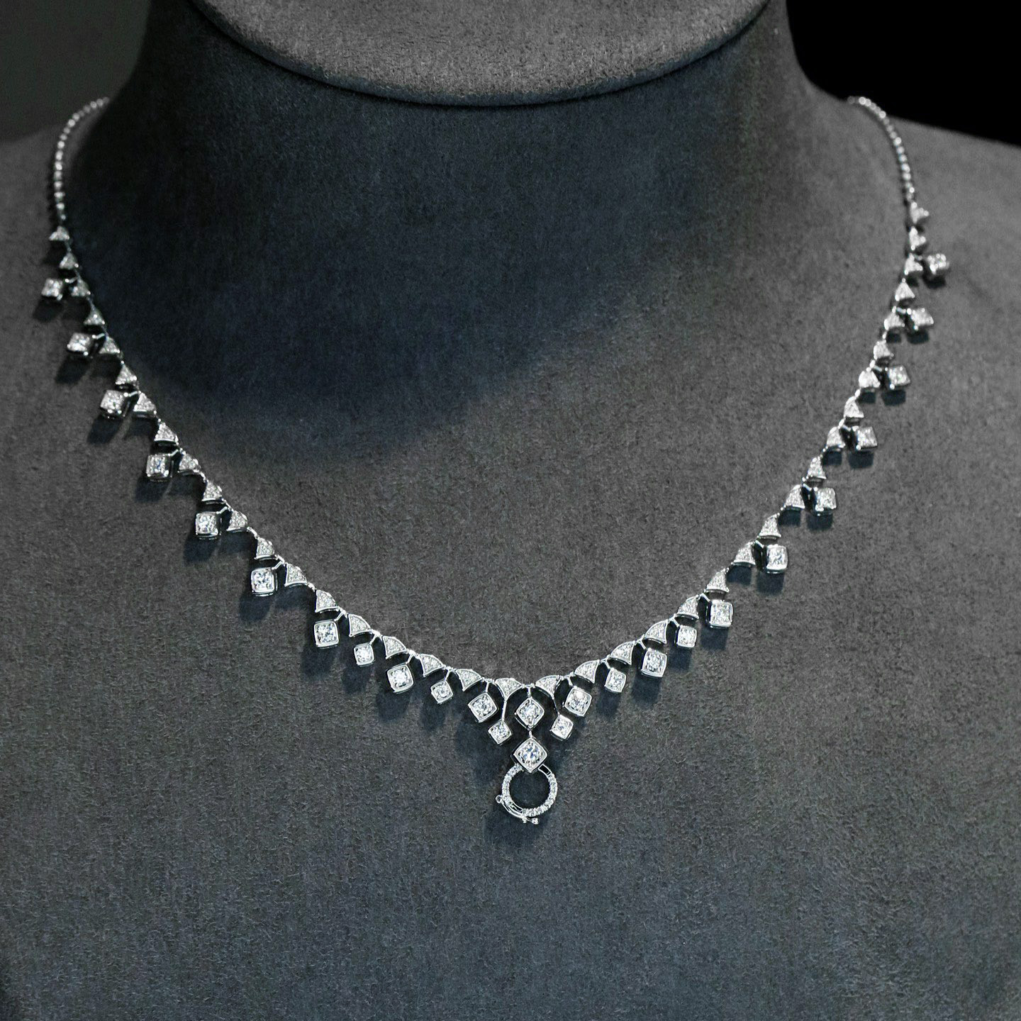 18K天然鑽石-繁星點點萬能扣項鍊