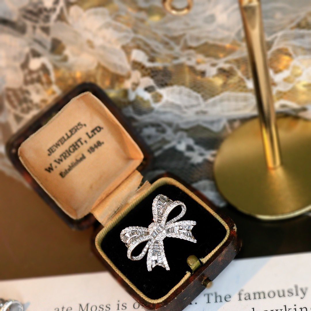 18K天然鑽石-蝴蝶結少女夢套組