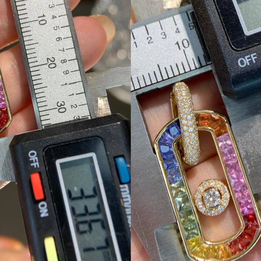 18K天然彩色藍寶石-幾何造型墜飾 - 第11張圖 18K天然彩色藍寶石-幾何造型墜飾